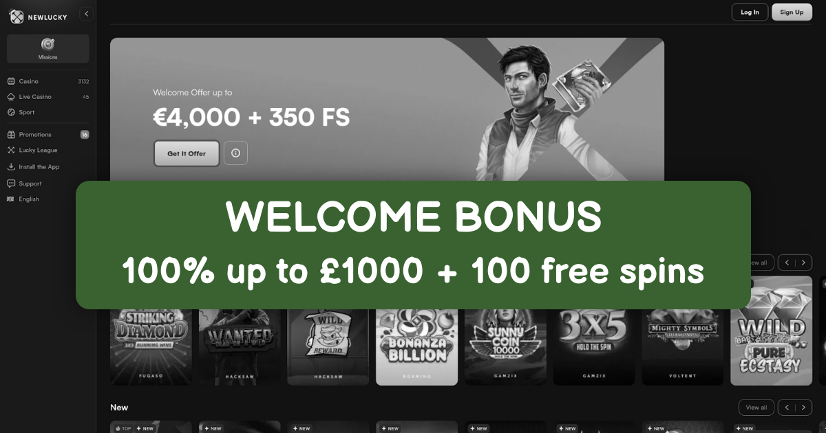 NewLucky Casino - Top Online Slots UK